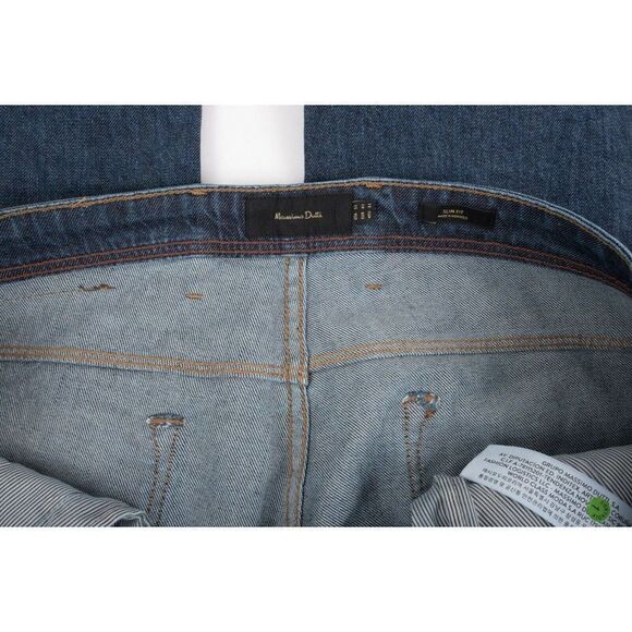 Massimo Dutti Mens Jeans Denim US 32 EU 42 Blue Slim Fit 0047/046 NWOT - Picture 7 of 8